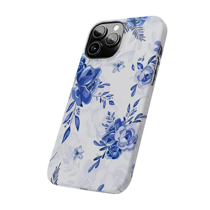 French Blue and White Toille, Slim Phone Cases, Case-Mate IPHONE16 and all sizes