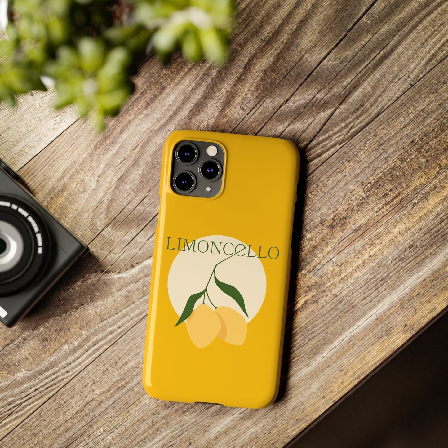 Italian Limoncello Yellow Slim Phone Cases with Lemons, Case-Mate IPHONE16 and all sizes