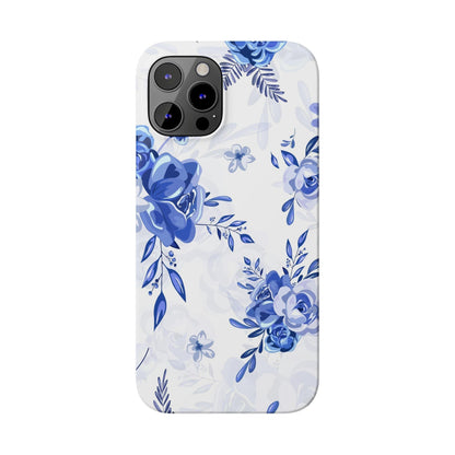 French Blue and White Toille, Slim Phone Cases, Case-Mate IPHONE16 and all sizes